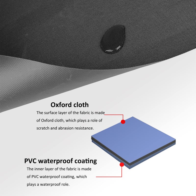 REEVAA Window Tint Tools Apron, Gardening Tool Waist Bag, Tool Pouch with Adjustable Belt, Heavy Duty Waterproof Oxford Utility Belt for Vinyl Wrap (7 Pockets) - Image 5