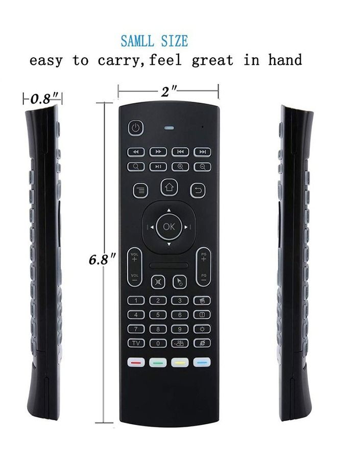 IAF Air Mouse and Wireless Remote Control with backside Keyboard - Image 2