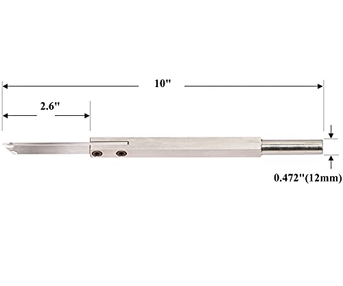 Asieg Tool 8.68 inches Carbide Parting Tool and Grooving Woodturning Tool with Copper Hoop for Wood Turning Lathe - Image 2