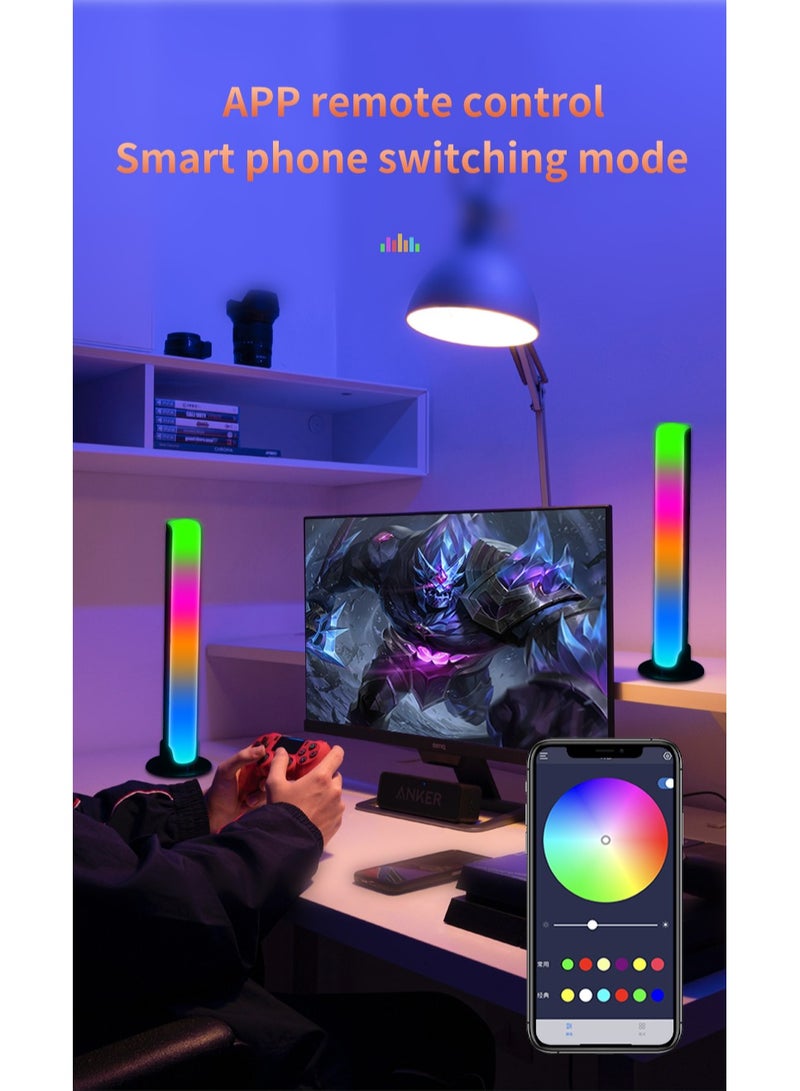 Smart LED Light Bars,RGB Lights Synchronized with Music, Videos, and Games,APP Remote Voice Control - Image 3