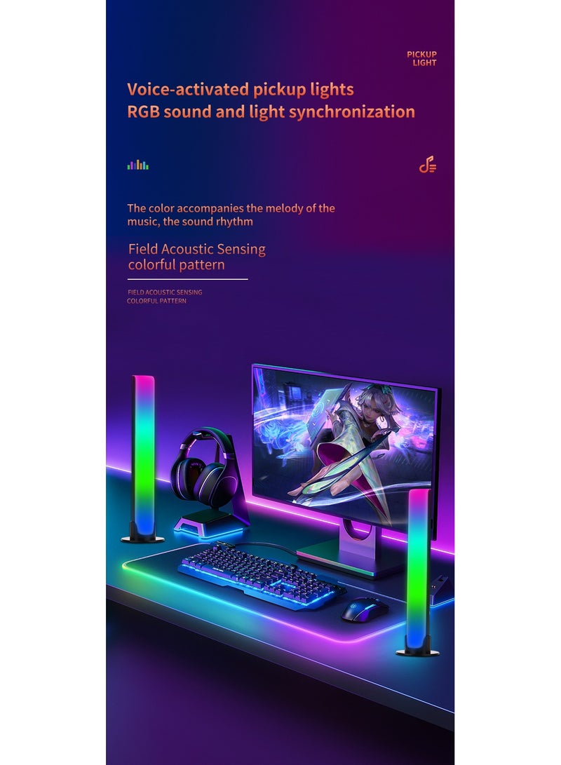 Smart LED Light Bars,RGB Lights Synchronized with Music, Videos, and Games,APP Remote Voice Control - Image 2