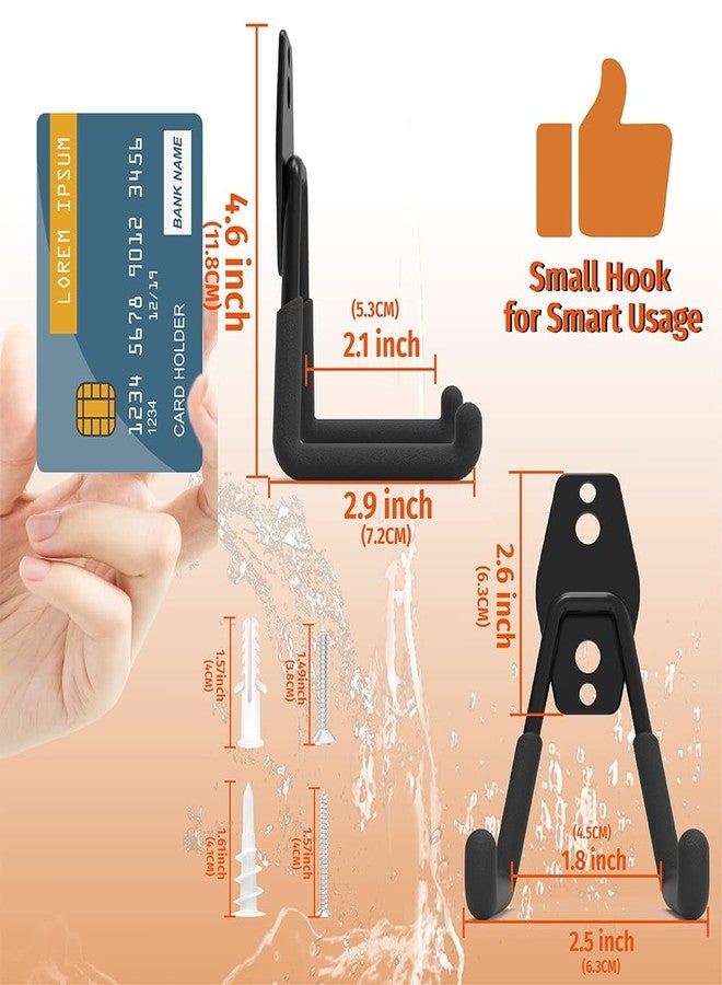 HUHOLE Garage Hooks Heavy Duty 4PC, Garage Wall Hooks, Wall Mount Hanging Hook for Bike, Ladder, Bulky Items - Image 4
