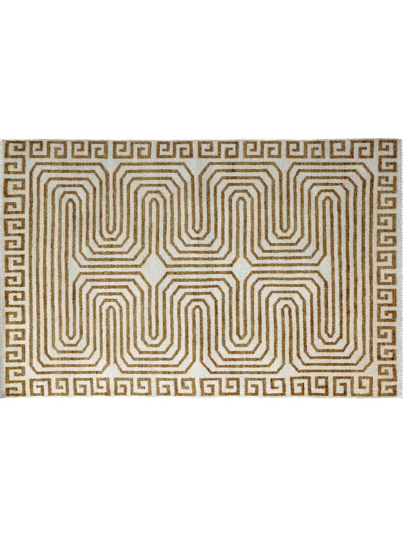 VALOR -WOOL RUG-- 200X300 CMS - GOLD / IVORY - Image 2
