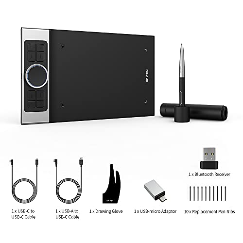 XP-Pen Deco Pro SW Graphic Tablet 9x5-inches inches Pen Tablet with tilt Support, 8 Shortcut Keys, 8192 Levels of Pressure Sensitivity, 1 Roller Wheel and Bluetooth connectivity - Image 4
