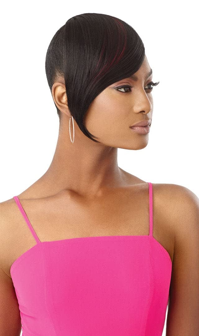 Outre Premium Synthetic Pretty Quick Clip on Bang SLEEK SWOOPED BANG 2