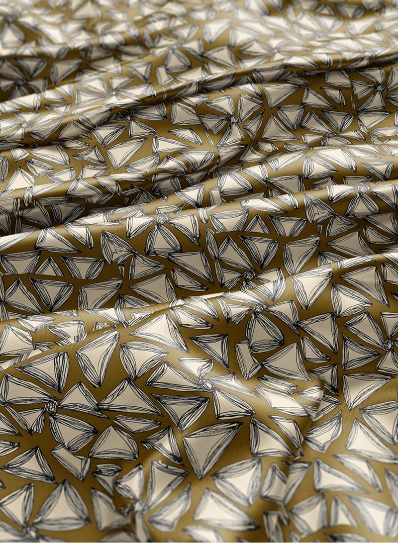 فيلاتو Ø¬Ù„Ø§Ø¨ÙŠØ© Ù…Ø®ÙˆÙŠØ± Ø§Ù„Ù„ÙŠÙ„ Ø¹Ø±Ø§Ù…Ù†ÙŠØŒ Ù‚Ù…Ø§Ø´ Ø­Ø±ÙŠØ± Ø¨Ø§Ù„ÙŠØ§Ø±Ø¯Ø©ØŒ Ø°Ù‡Ø¨ÙŠØŒ Ø£Ø³ÙˆØ¯ØŒ Ù†Ù‚Ø´ Ù‡Ù†Ø¯Ø³ÙŠØŒ Ø®ÙŠØ§Ø·Ø©ØŒ Ø¹Ø±Ø¶ 58 Ø¨ÙˆØµØ© - Image 3