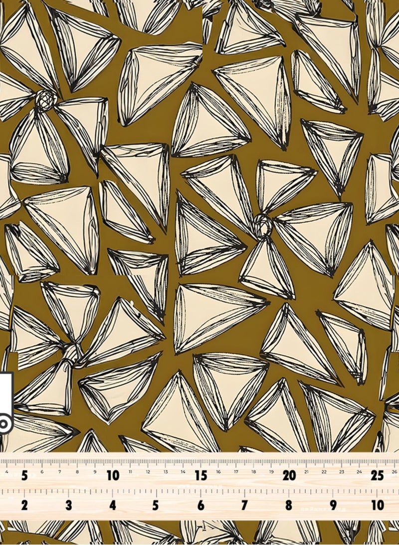 فيلاتو Ø¬Ù„Ø§Ø¨ÙŠØ© Ù…Ø®ÙˆÙŠØ± Ø§Ù„Ù„ÙŠÙ„ Ø¹Ø±Ø§Ù…Ù†ÙŠØŒ Ù‚Ù…Ø§Ø´ Ø­Ø±ÙŠØ± Ø¨Ø§Ù„ÙŠØ§Ø±Ø¯Ø©ØŒ Ø°Ù‡Ø¨ÙŠØŒ Ø£Ø³ÙˆØ¯ØŒ Ù†Ù‚Ø´ Ù‡Ù†Ø¯Ø³ÙŠØŒ Ø®ÙŠØ§Ø·Ø©ØŒ Ø¹Ø±Ø¶ 58 Ø¨ÙˆØµØ© - Image 4