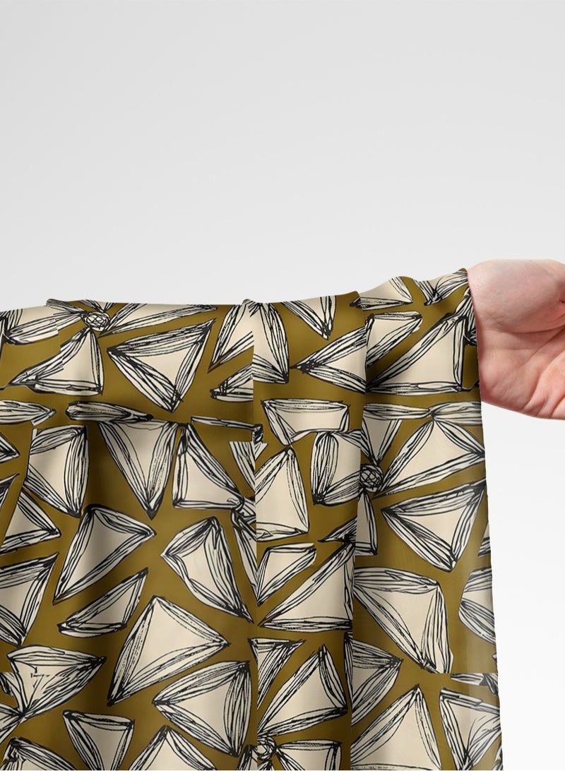 فيلاتو Ø¬Ù„Ø§Ø¨ÙŠØ© Ù…Ø®ÙˆÙŠØ± Ø§Ù„Ù„ÙŠÙ„ Ø¹Ø±Ø§Ù…Ù†ÙŠØŒ Ù‚Ù…Ø§Ø´ Ø­Ø±ÙŠØ± Ø¨Ø§Ù„ÙŠØ§Ø±Ø¯Ø©ØŒ Ø°Ù‡Ø¨ÙŠØŒ Ø£Ø³ÙˆØ¯ØŒ Ù†Ù‚Ø´ Ù‡Ù†Ø¯Ø³ÙŠØŒ Ø®ÙŠØ§Ø·Ø©ØŒ Ø¹Ø±Ø¶ 58 Ø¨ÙˆØµØ© - Image 1