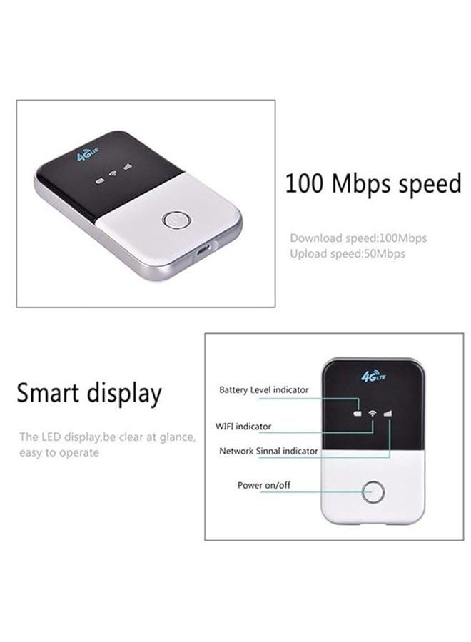 general Portable WiFi Router, 4G Travel Wi-Fi Hotspot, High Speed 4G Mobile WiFi Hotspot Router, Portable WiFi Adapter for Mobile Phone, Laptop, Desktop Tablet (Eurasian Version) - Image 3