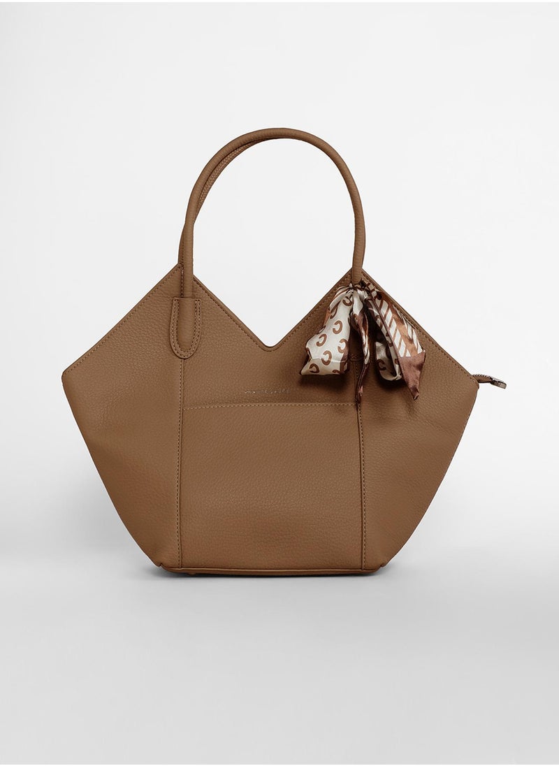 Haute Sauce - Women's The Pike Tote Bag - Chocolate Brown - Image 1