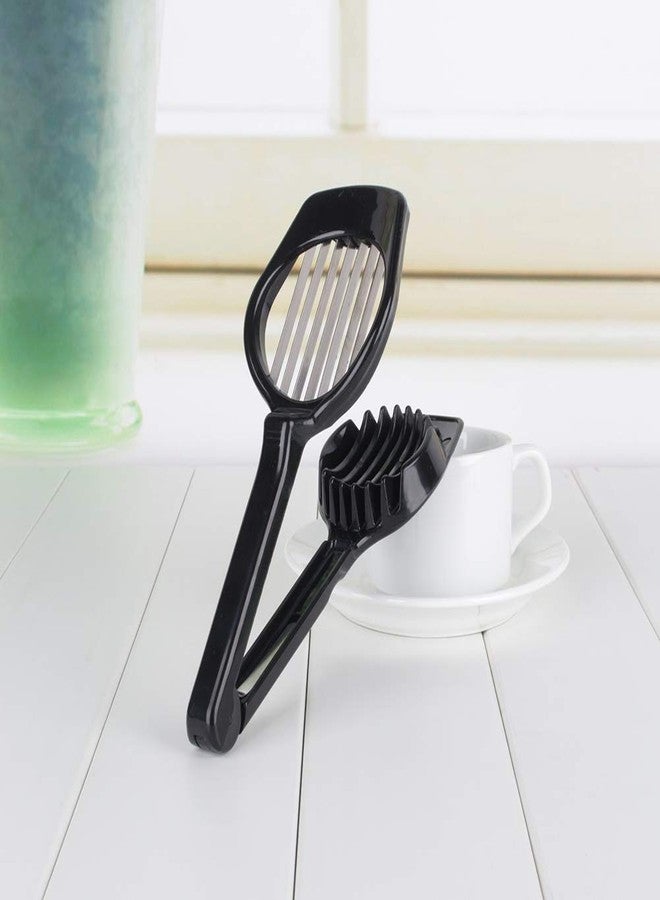 زيرون قطاعة بيض، قطاعة بيض بمقبض طويل، قطاعة فطر وطماطم وفواكه، شفرات من الفولاذ المقاوم للصدأ، أداة منزلية للمطبخ أو البار - Image 4