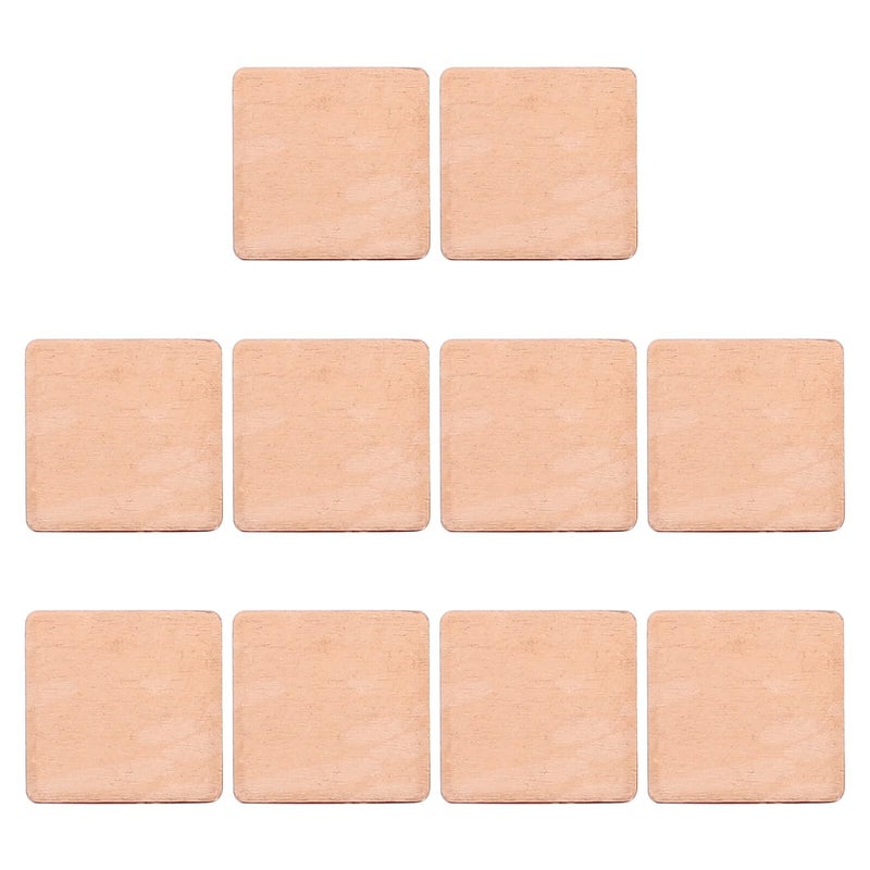 10pcs High Thermal Conductivity Copper Cooling Pads for GPU CPU RAM IC Chips Computer Passive Heat Sink - Image 2