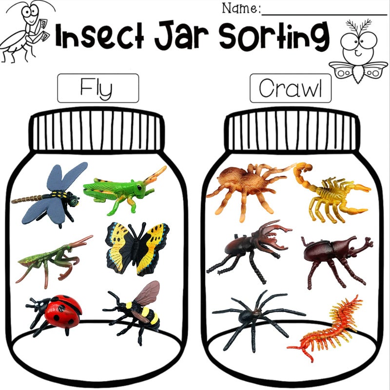 Higherbros 12 PCS Realistic Insect Animal Figurines  Assorted Plastic Bug Animal Toys Set for Birthday Cake Topper  Garden Decoration  Party Favors  Kids School Project - Image 4