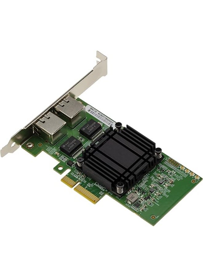 PCIe Gen 4 Dual LAN Ethernet Adapter Card, 2 Port RJ45 Network Controller for High Speed Wired Connectivity - Image 1