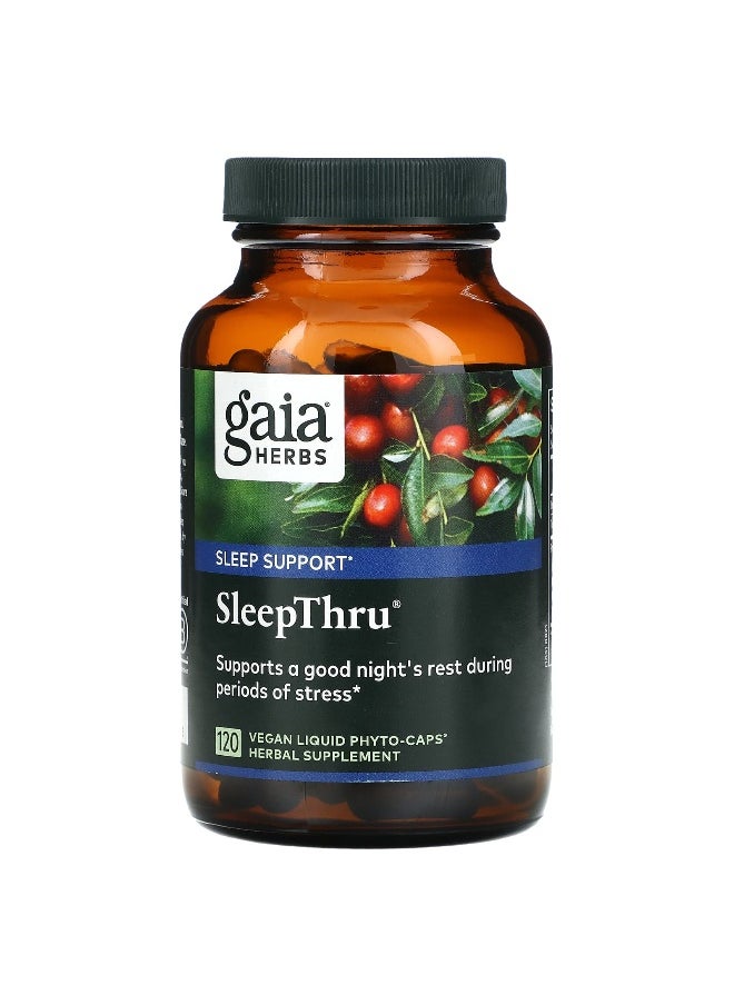 Gaia Herbs - Gaia Herbs, SleepThru, 120 Vegan Liquid Phyto-Caps - Image 1