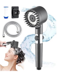 Necomi High Pressure Handheld Shower Set, Head 3 Modes Accessories Set Massage High Pressure Adjustable Shower Heads with Hose, Bracket, Rubber Washers, and Filters  - Image 1