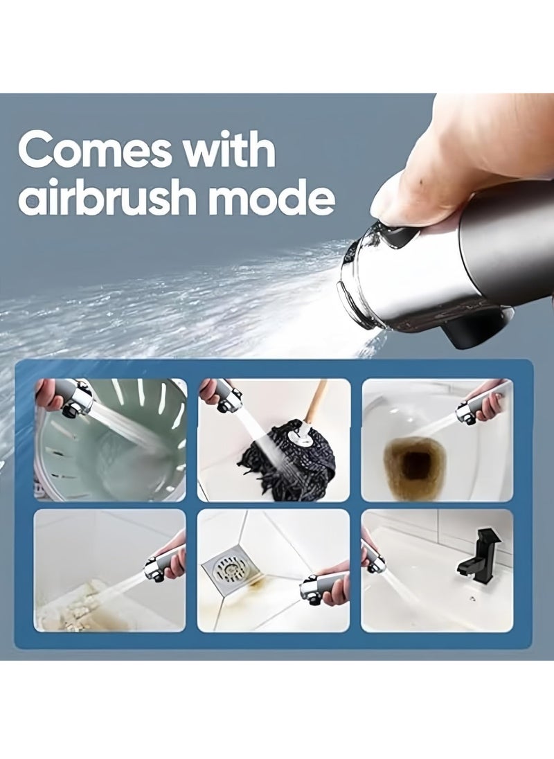 Necomi - High Pressure Handheld Shower Set, Head 3 Modes Accessories Set Massage High Pressure Adjustable Shower Heads with Hose, Bracket, Rubber Washers, and Filters - Image 1