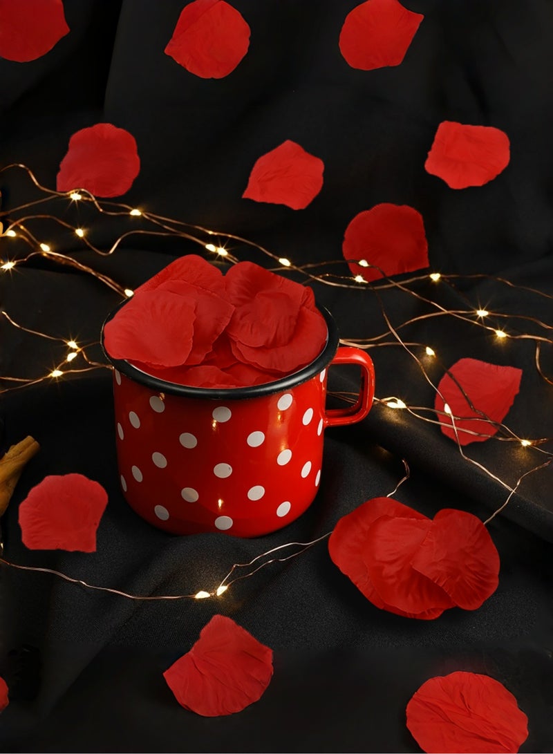 KUTONTECH 3000 Pcs Romantic Rose Petals, KUTONTECH reusable Artificial fake Red Silk Rose Petals, Love-Filled  Flower Petals Decorative for Bed, Wedding, Birthday Party, Valentine's day Decorations, and More. - Image 4