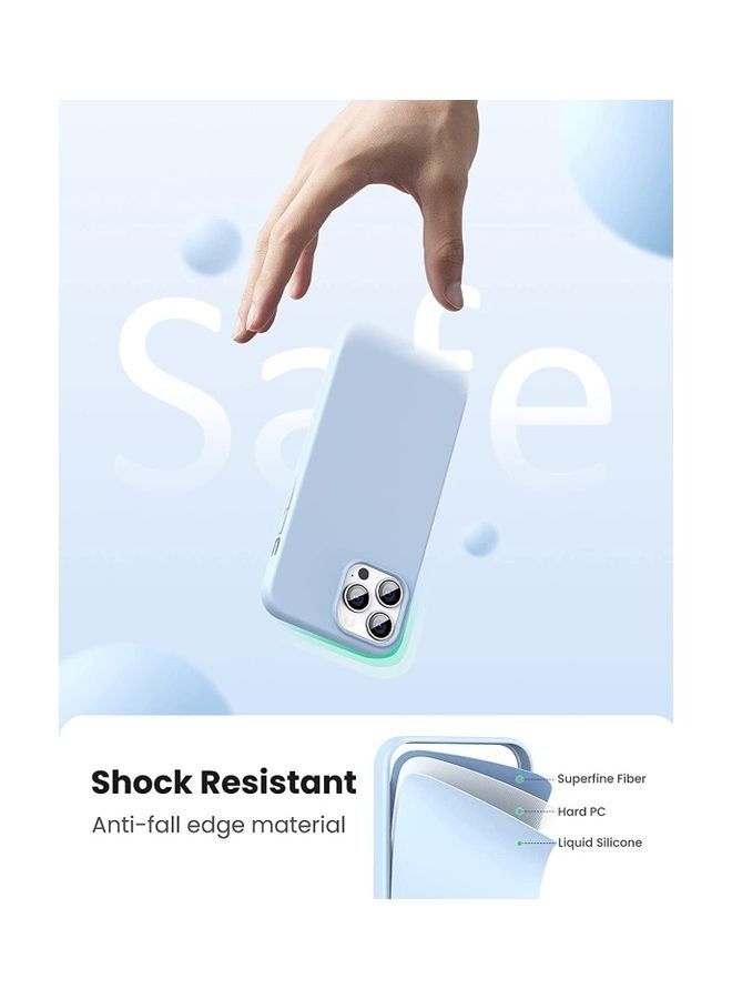 Silicone Protective Case For iPhone 13 Pro Max 6.7 inch Sky Blue - Image 3
