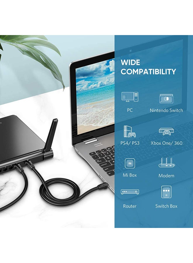 Ugreen Ethernet Cable Cat8 24AWG RJ45 Network Patch 2000Mhz LAN Wire Cord Shielded Compatible With Modem, Router, PC, Mac, Laptop, PS2, PS3, PS4, PS5, (3M) - Image 3