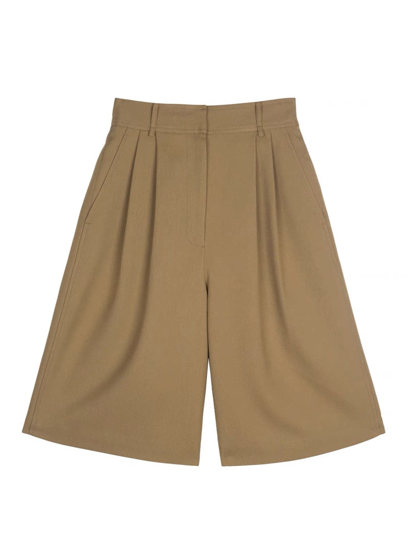 Generic Summer Lightweight High-Waist A-Line Shorts for Women Grey  - Image 2