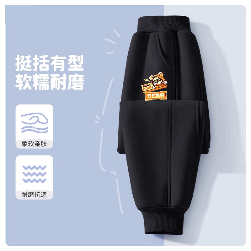 Boys' Pants Handsome Children'S Sports All-Match Pants Boy'S Cartoon Pants Trendy - Image 1