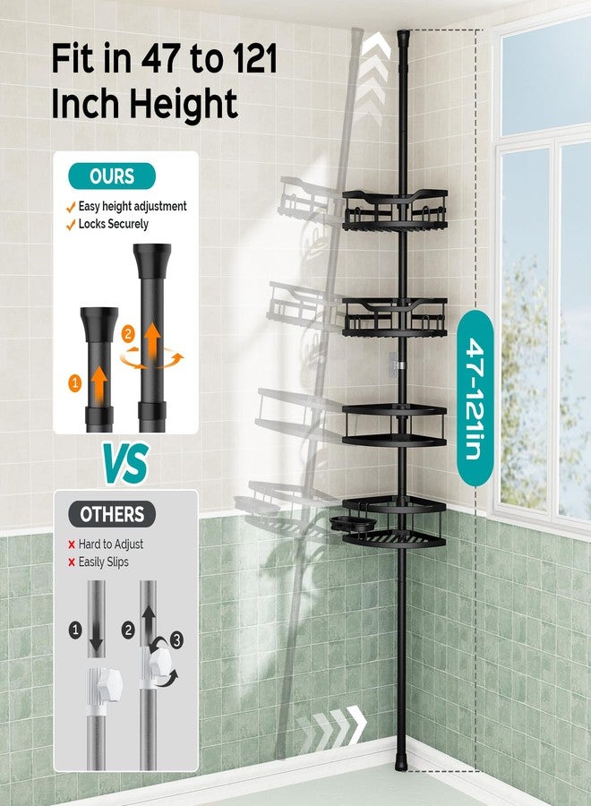 HAMITOR shower caddy tension pole - black 1 - Image 4