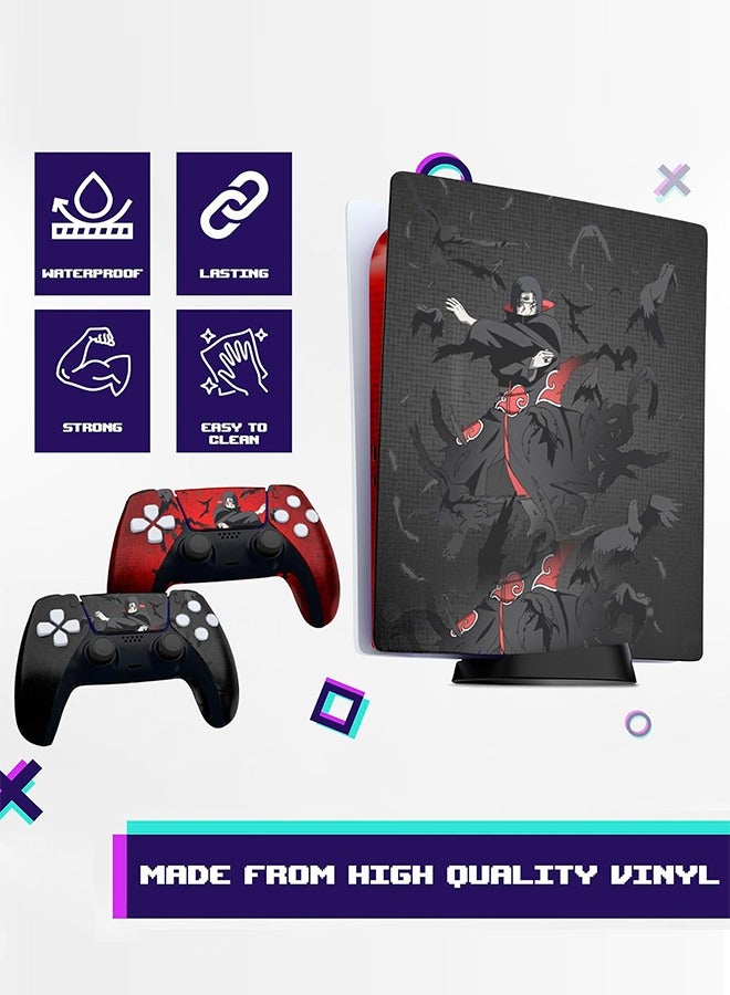 Decal Skin for PS5 Digital, Whole Body Vinyl Sticker Cover for Playstation 5 Console and Controller - Waterproof, No Bubble, Including 2 Controller Skins and Console Skin PS5 Anime Skin - Image 3