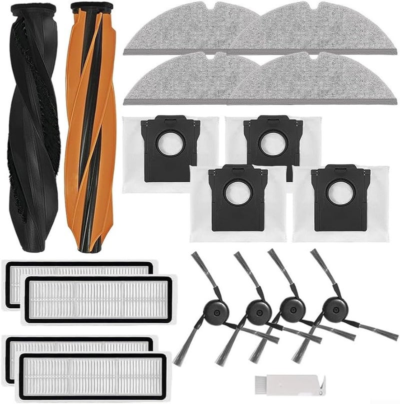 Dreame D20 Plus Replacement Parts Set With Double Roller Brush And Mop Cloths - Image 4