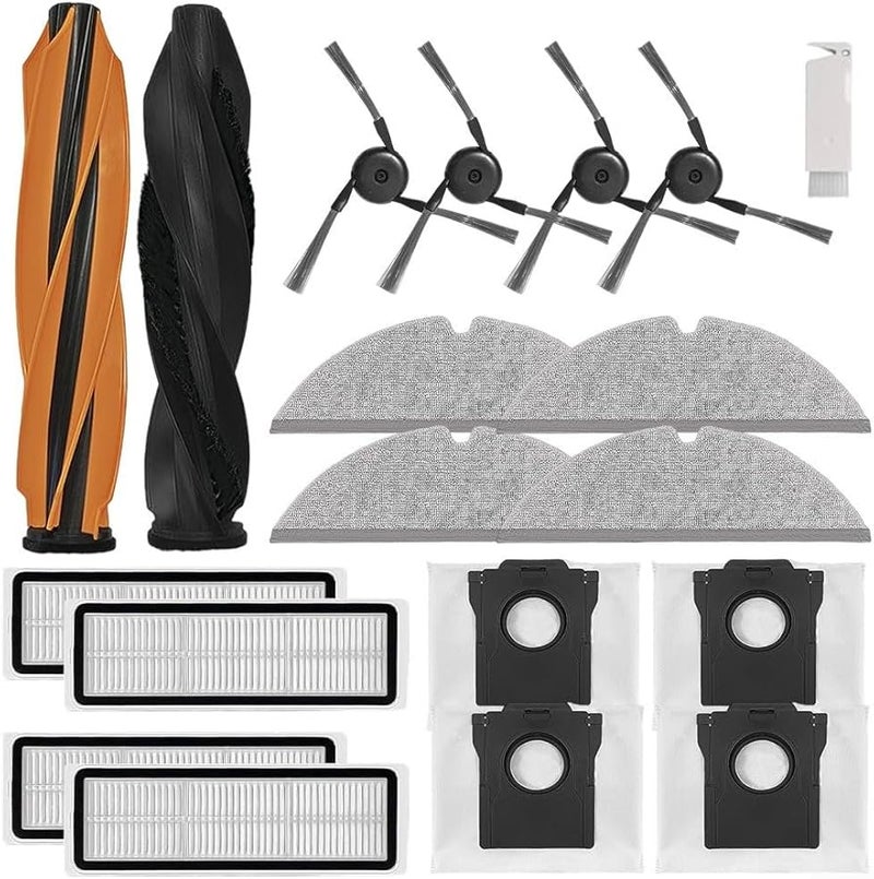 Dreame D20 Plus Replacement Parts Set With Double Roller Brush And Mop Cloths - Image 3