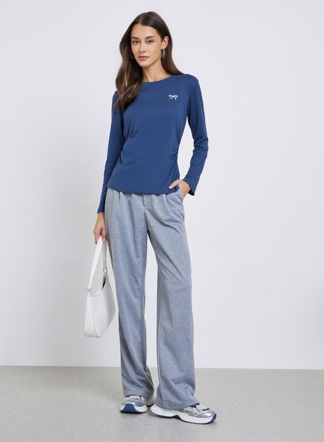 Styli Regular Fit Bow Embroidered T-Shirt - Image 2