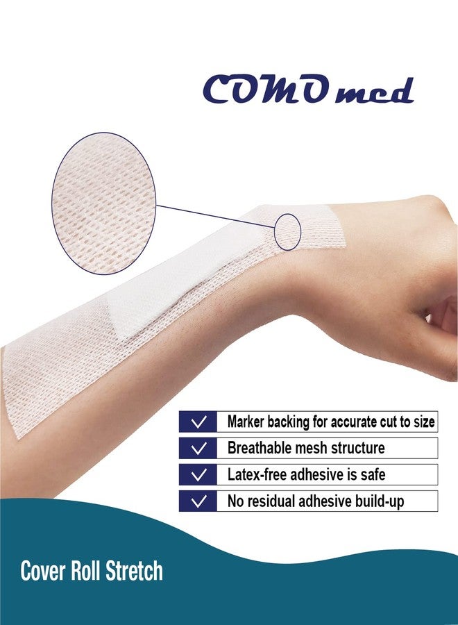 COMOmed شريط لاصق طبي مطاطي غير منسوج من COMOmed - شريط لاصق طبي مطاطي - 2 بوصة × 10 ياردات × قطعتين - Image 5