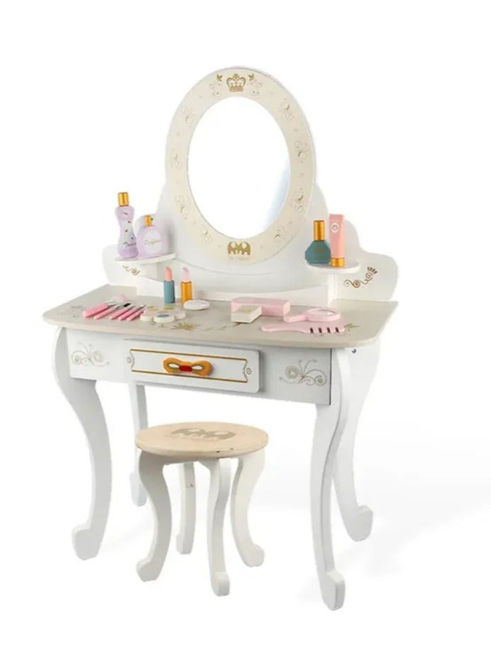 Girls dressing table set with mirror - Image 1