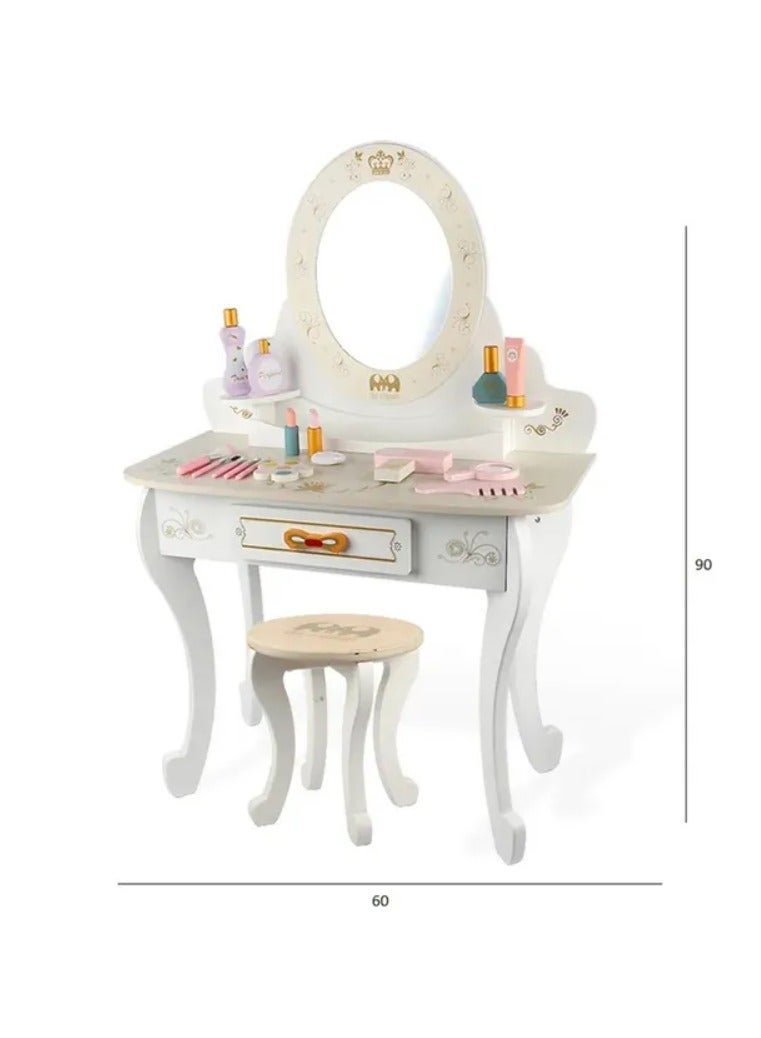 Girls dressing table set with mirror - Image 4