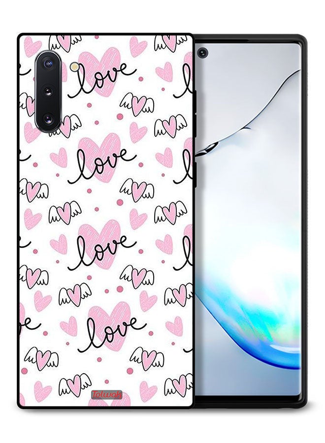Tolwak Samsung Galaxy Note 10 4G Protective Case Cover Love And Heart Art Pattern - Image 1