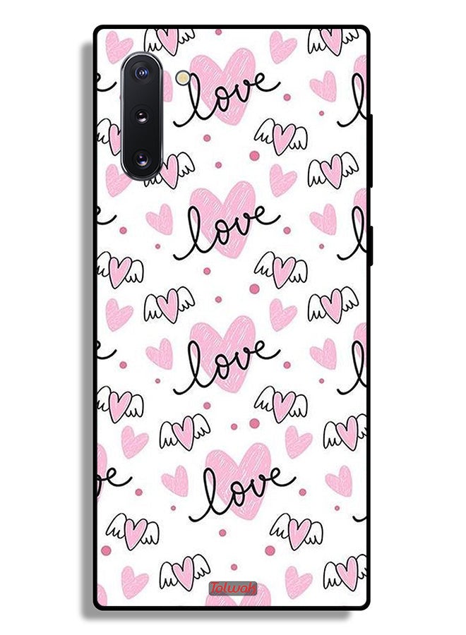 Tolwak Samsung Galaxy Note 10 4G Protective Case Cover Love And Heart Art Pattern - Image 2