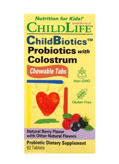 Probiotics with Colostrum Natural Berry 92 Tablets