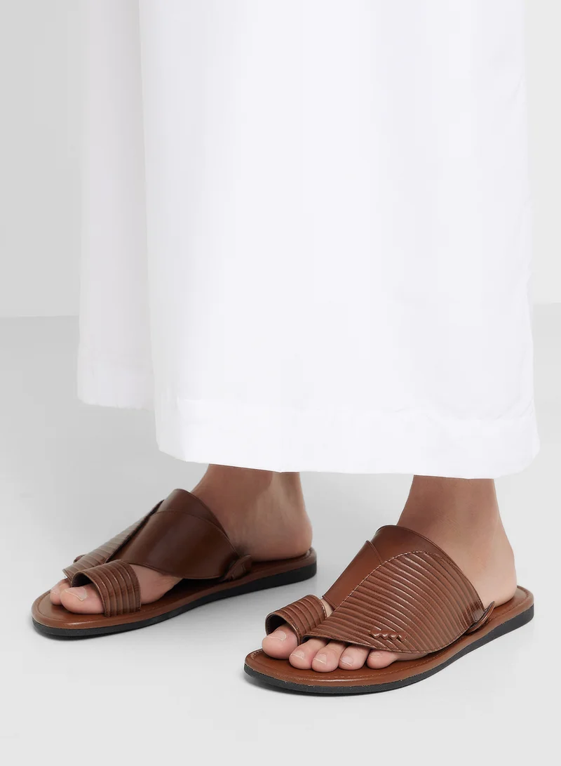 Robert Wood Traditional Two Tone Textured Arabic Sandals