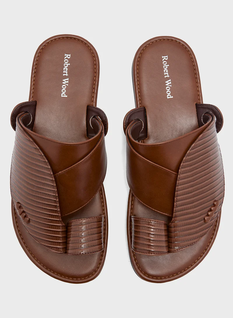 Robert Wood Traditional Two Tone Textured Arabic Sandals