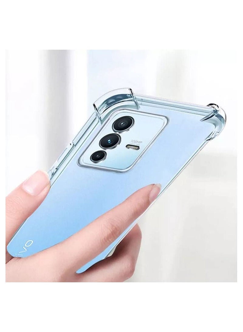 فيسوس حالة واضحة الحواف المعززة TPU الوفير مضاد للصدمة الخدش الغطاء ل vivo v23 5g - Image 2