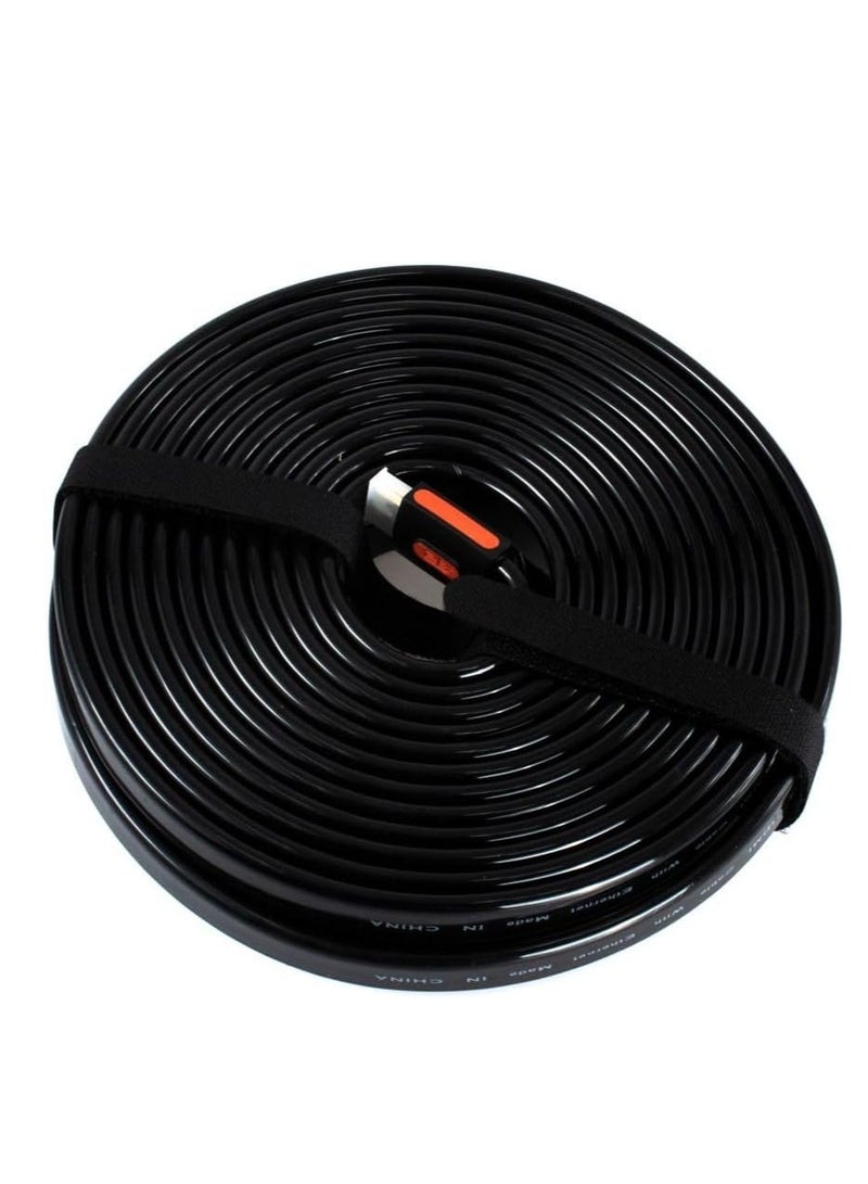 2بي حلول توصيل كابل HDMI بكابل HDMI من 2 بى (DC157)- 20 متر - لون أسود، لالتلفزيون - Image 1