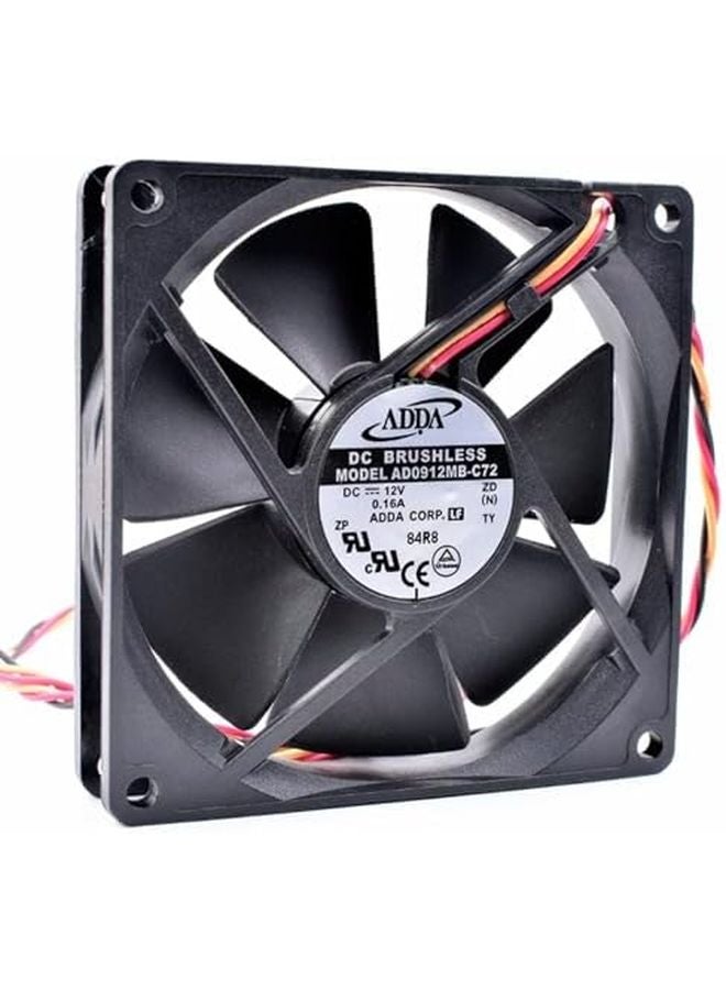Original Plug 90mm 12V DC Computer Case CPU Cooling Fan 90x90x20mm 0 16A AD0912MB C72 - Image 1