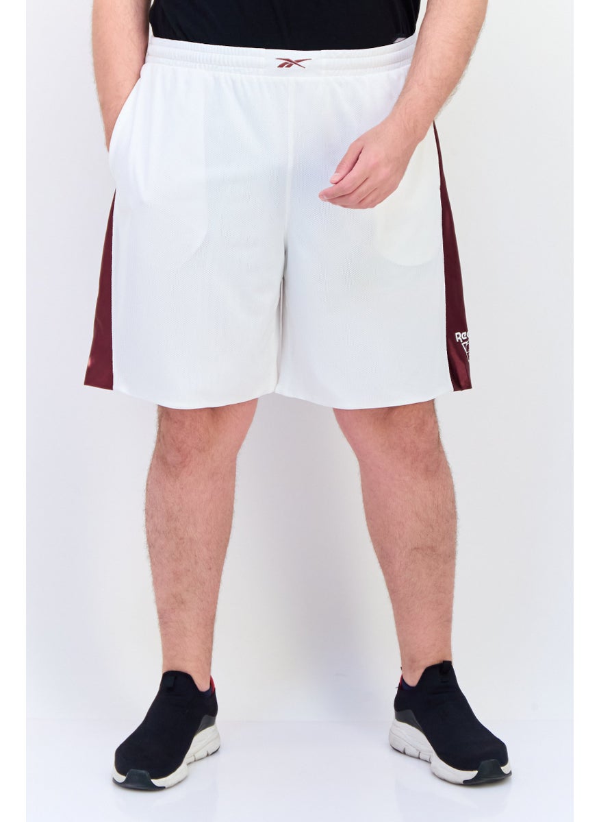 Reebok Men Sportswear Fit Basketball Shorts, White  - Image 1