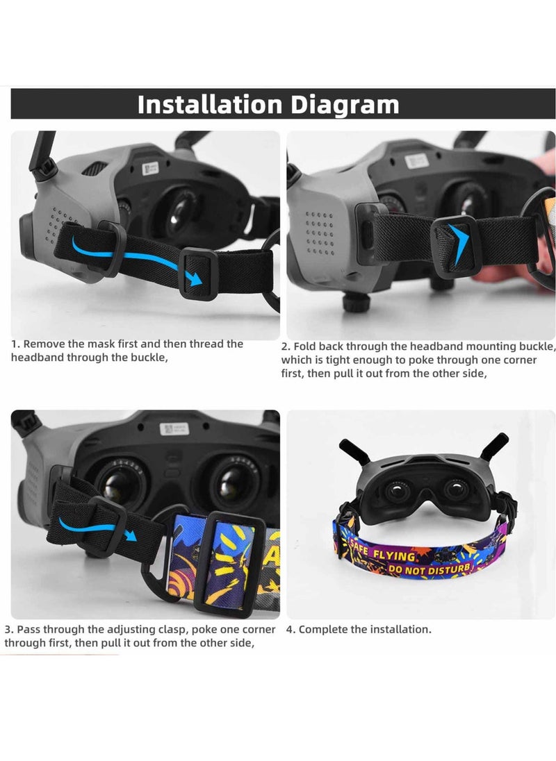 Excefore - Adjustable Head Strap for DJI Avata Goggles 2/DJI FPV Goggles V2,Soft Detachable Accessories for DJI FPV Combo Goggles V2 - Image 1