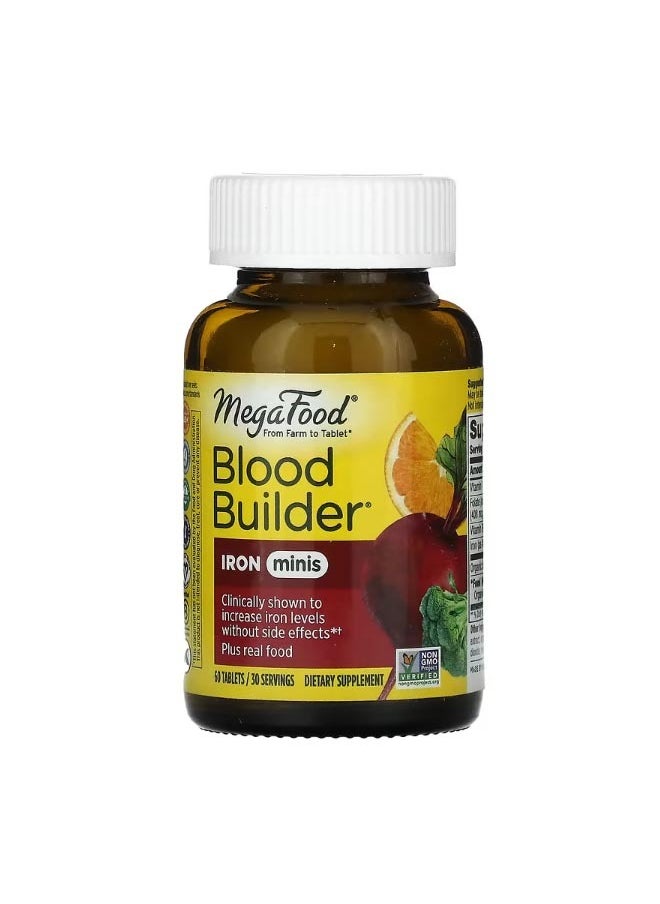 MegaFood Blood Builder Minis Iron 60 Tablets  - Image 1
