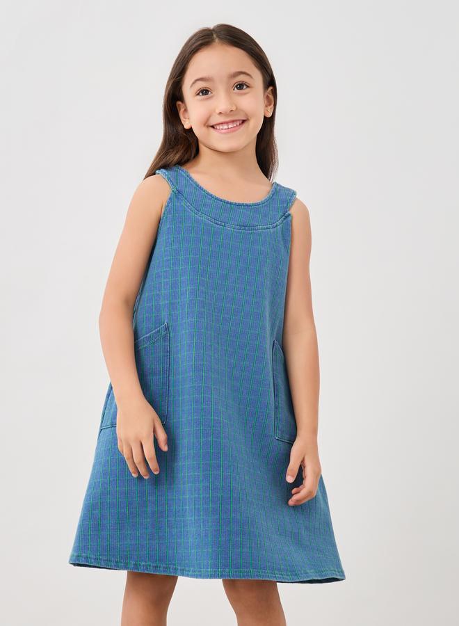 Styli Denim Pinafore Dress  - Image 2