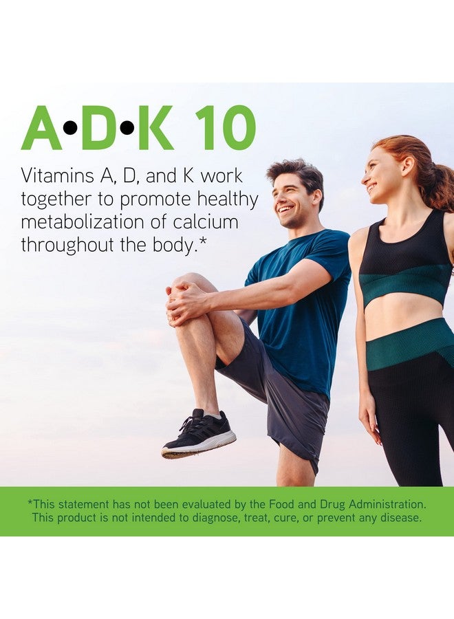 دا فينشي DAVINCI Labs ADK 10 - يساعد على دعم صحة العظام والقلب والمناعة* - مكمل غذائي بفيتامينات أ، د3، وك2 (مثل MK-7) - نباتي، خالٍ من الغلوتين والصويا - 90 كبسولة - Image 2