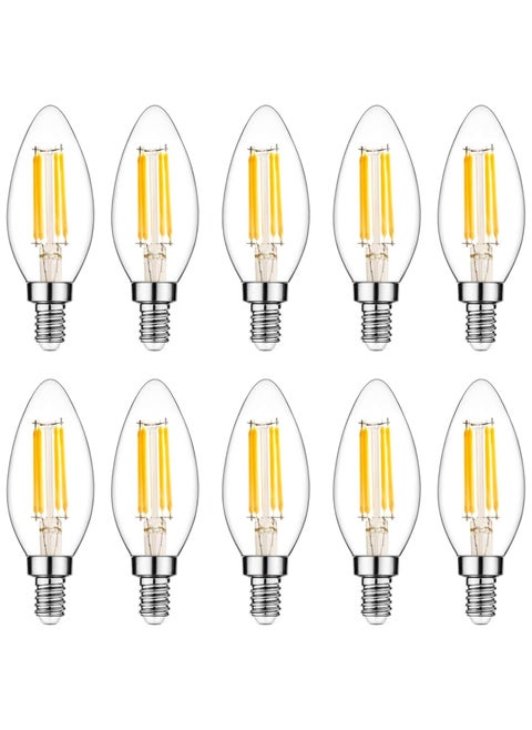 E14 Warm White LED Candle Light Bulb, Pack of 10