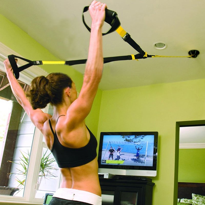 Hipiwe Ceiling Anchor - Wall Mount Bracket for Suspension Straps, Gymnastic Rings, Aerial Yoga Swing & Hammock, Resistance Band, Battle Rope (2 pc Black) - Image 5