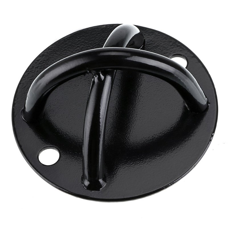 Hipiwe Ceiling Anchor - Wall Mount Bracket for Suspension Straps, Gymnastic Rings, Aerial Yoga Swing & Hammock, Resistance Band, Battle Rope (2 pc Black) - Image 2